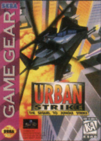 Urban Strike Sega Game Gear  box art